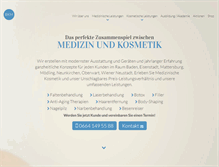 Tablet Screenshot of medizinundkosmetik.at